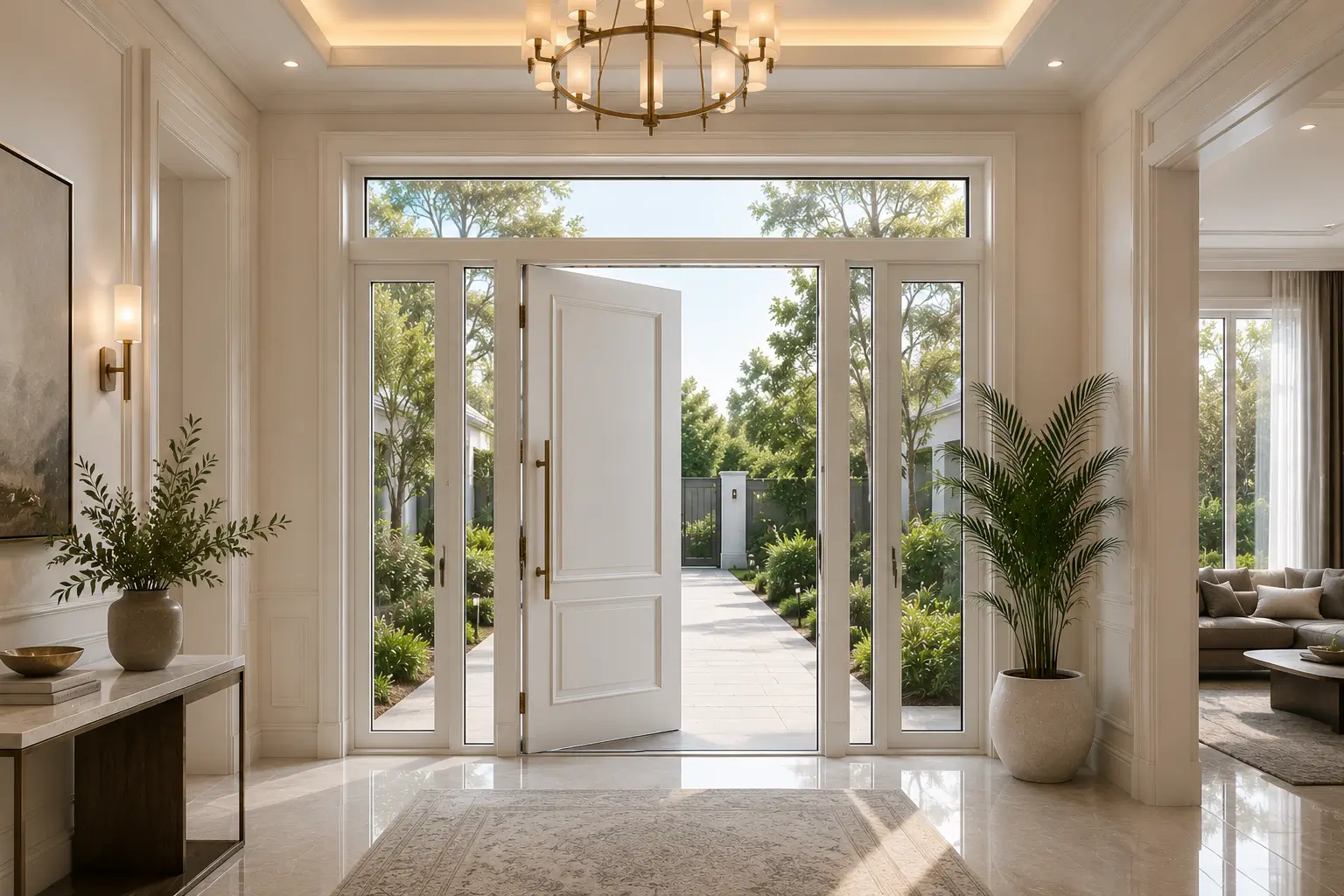 Door with Side-Lights & Top-Light