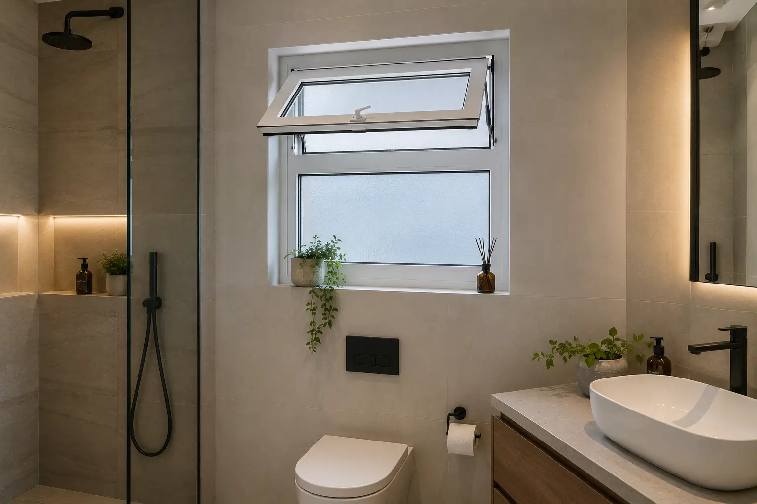 Window with Ventilator / Hopper